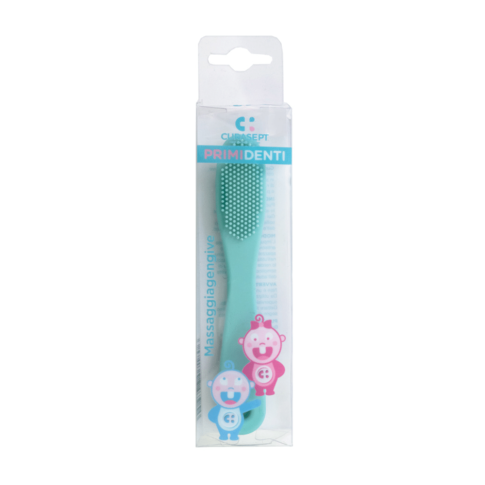gum massager and pack Curasept First Teeth