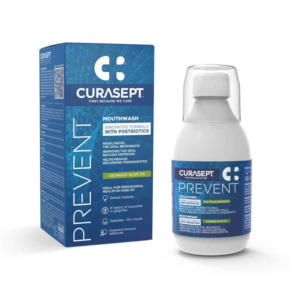 mouthwash and pack Curasept Prevent