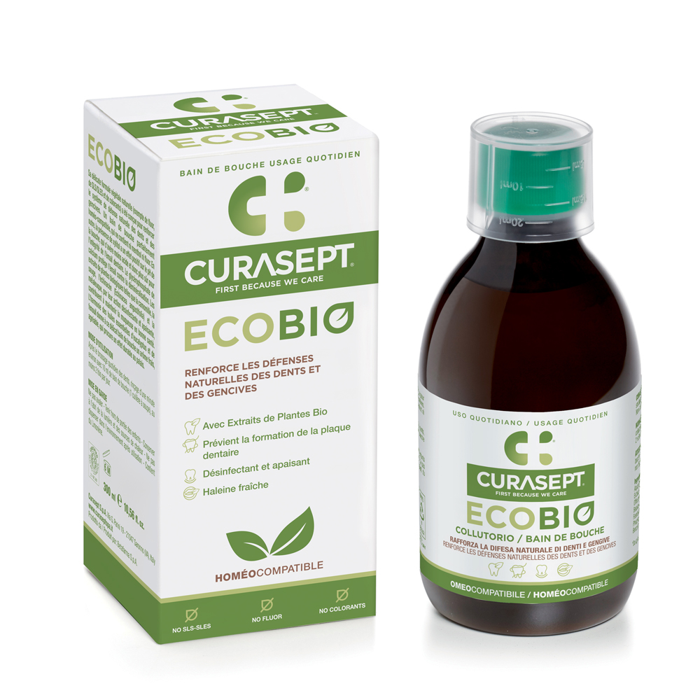 mouthwash and pack Curasept EcoBio